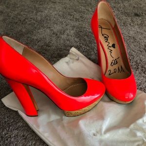 Lanvin Neon Heels-NEW